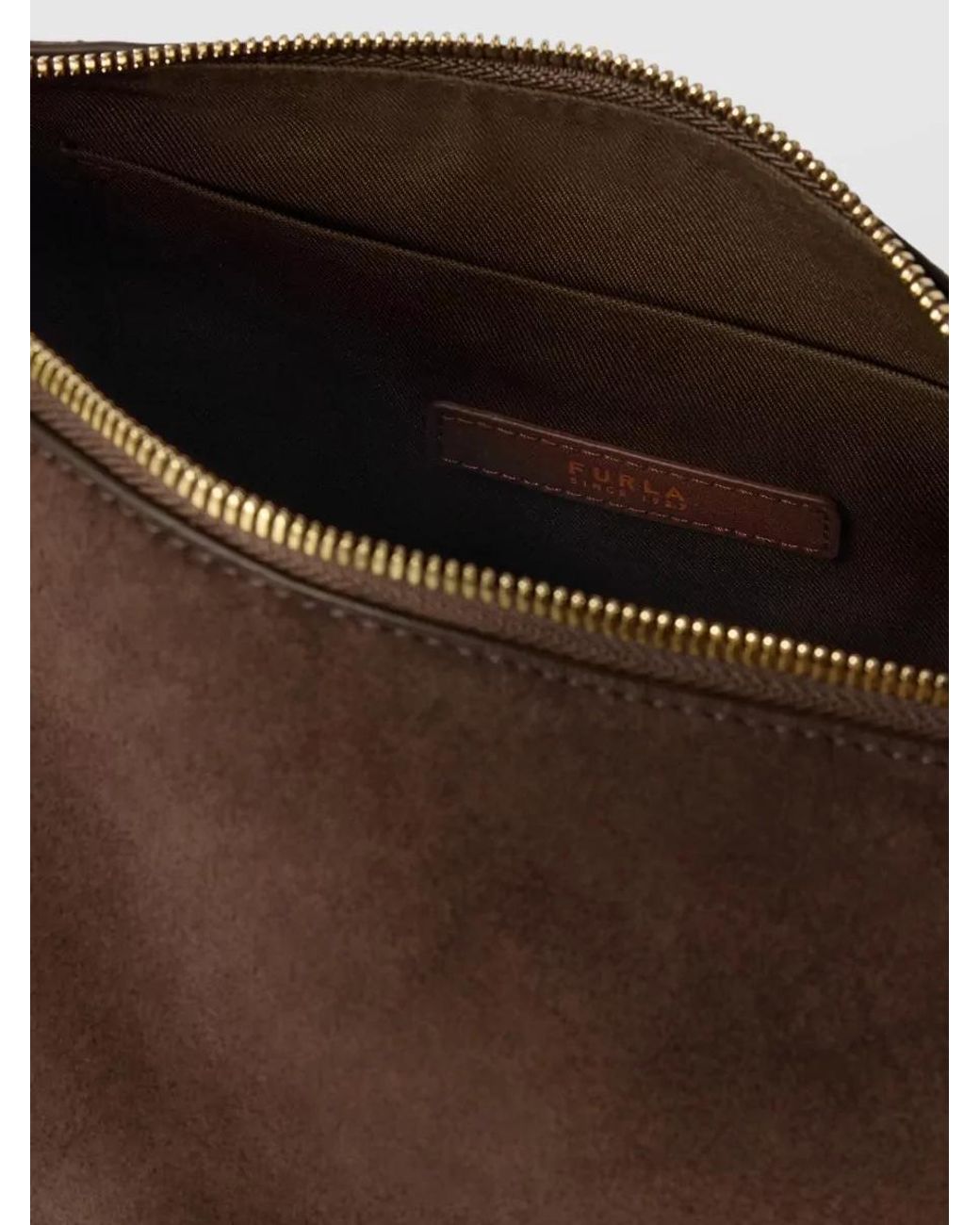 Furla Brown Debby Mini Leather Cross-Body Bag