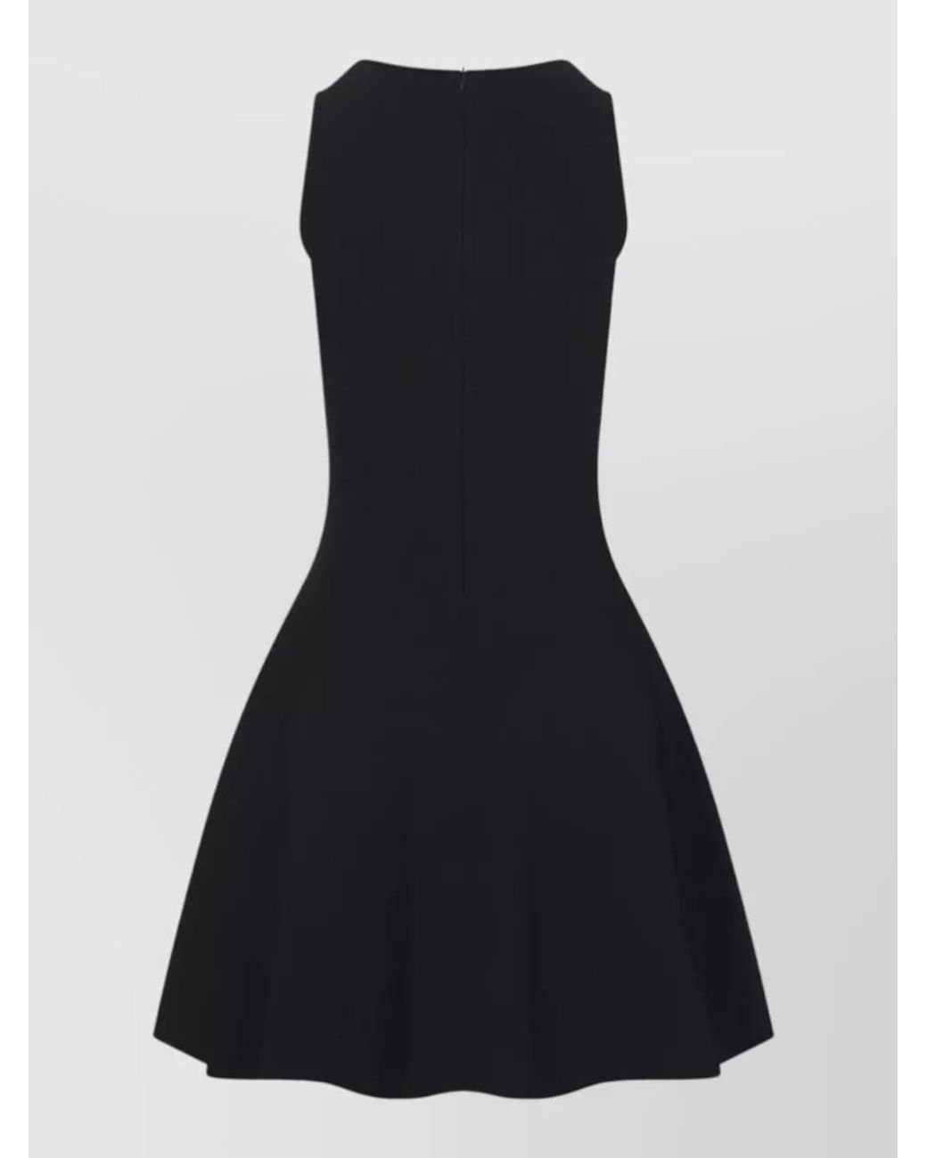 McQueen Black Lace Ribcage Jacquard Mini Dress