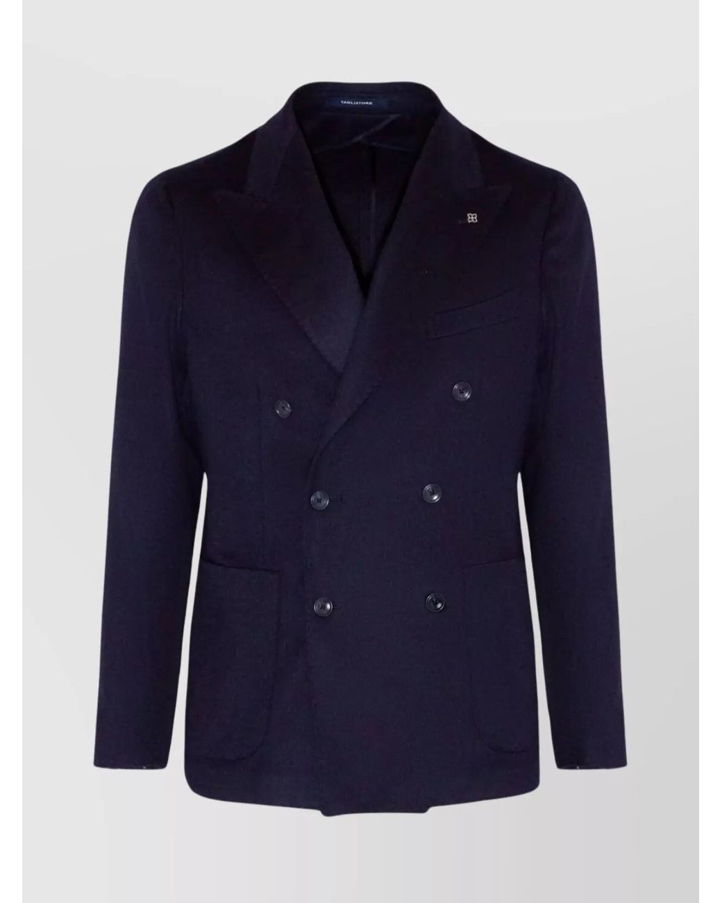 Tagliatore Blue Virgin Wool Blazer for men