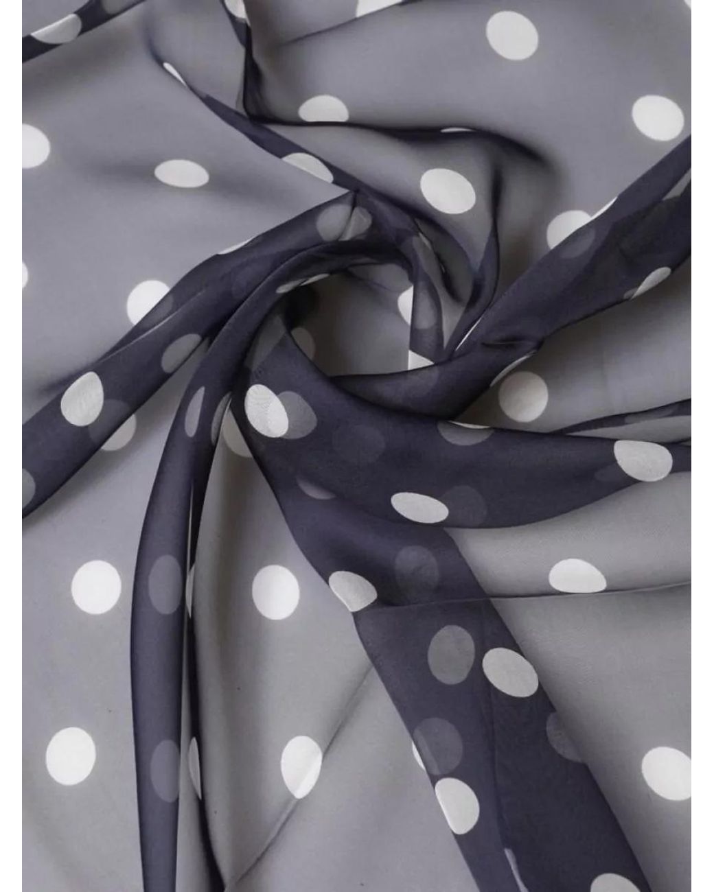 Dolce & Gabbana Gray Silk Polka-Dot Square Scarf for men