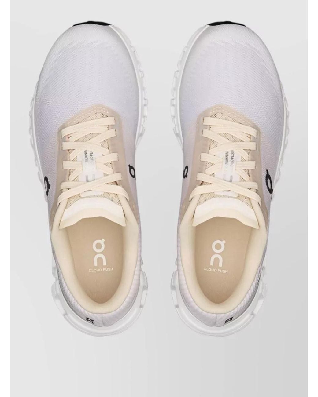 On Shoes White Cloud Push Low-Top Sneakers