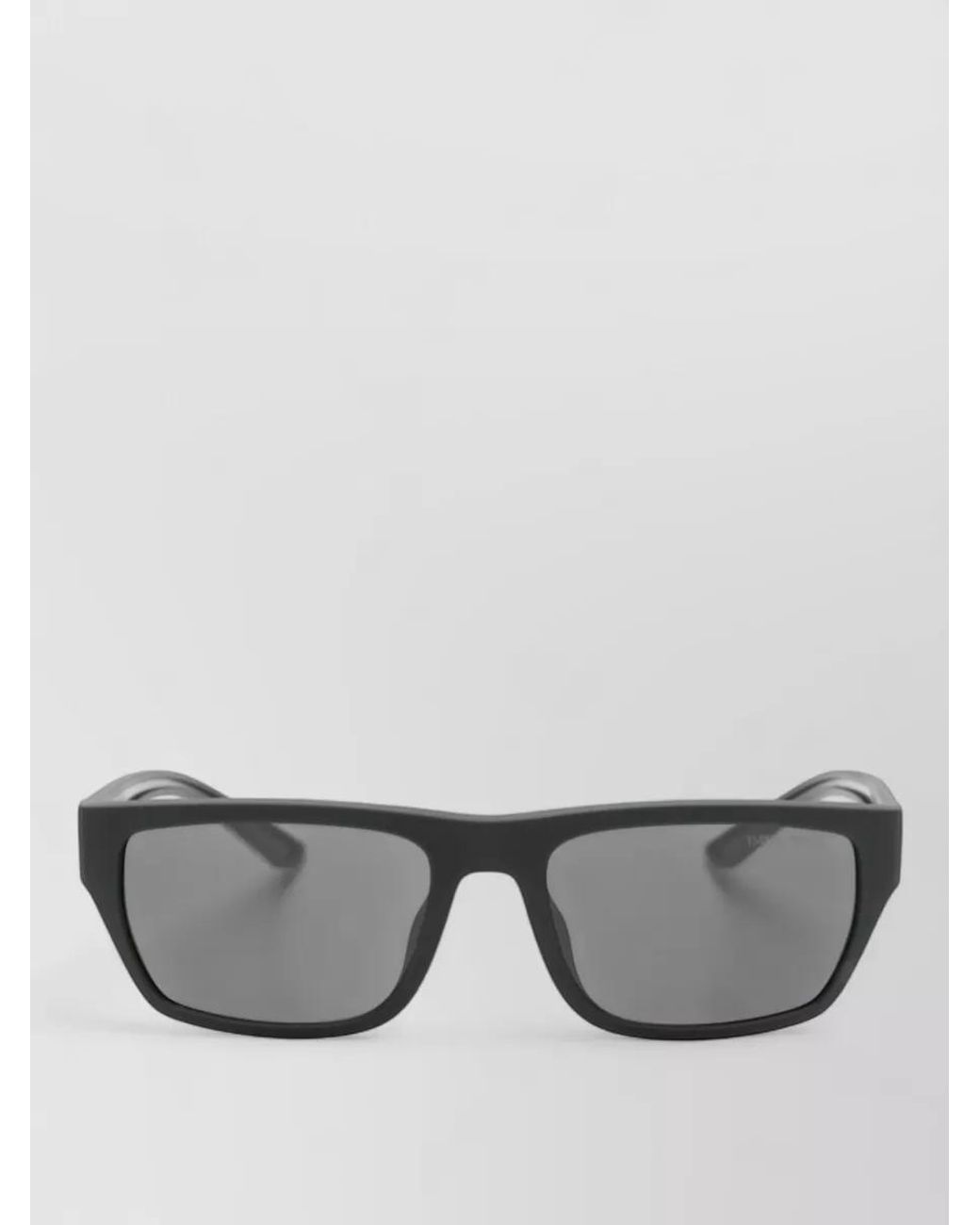 Emporio Armani Gray Rectangular Sunglasses