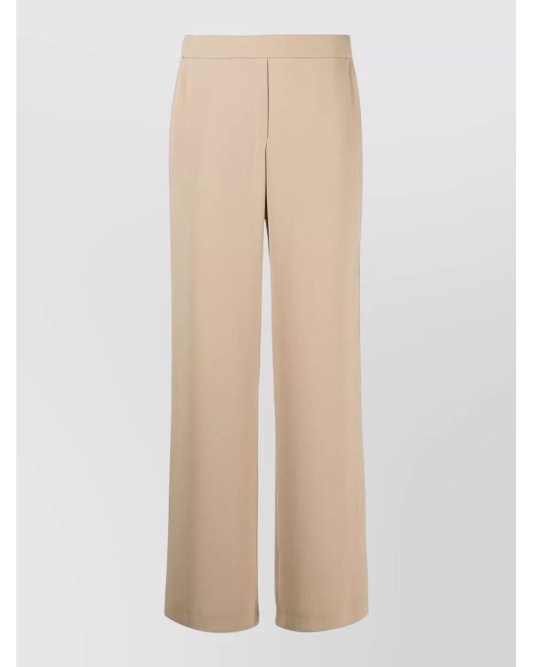 P.A.R.O.S.H. Natural Silk Wide-Leg Trousers