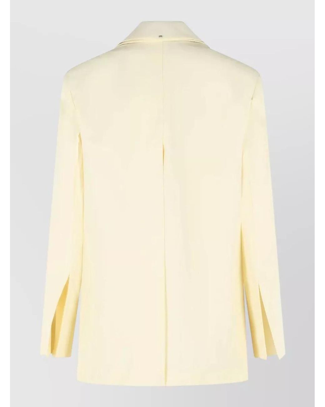 Sportmax Natural Viscose Blend Single-Breasted Blazer