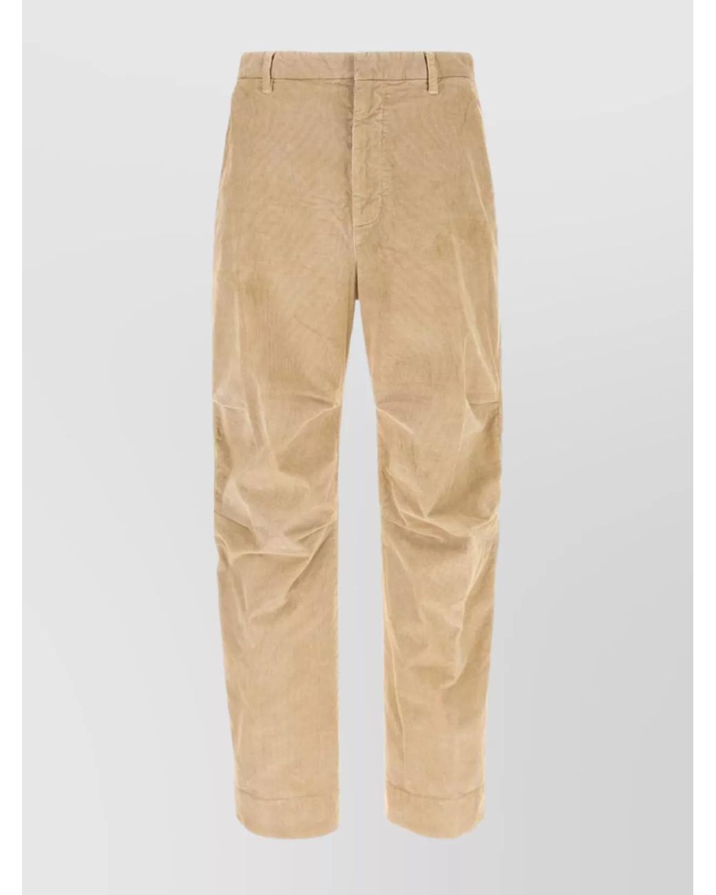 DSquared² Natural Corduroy Straight-Leg Trousers for men