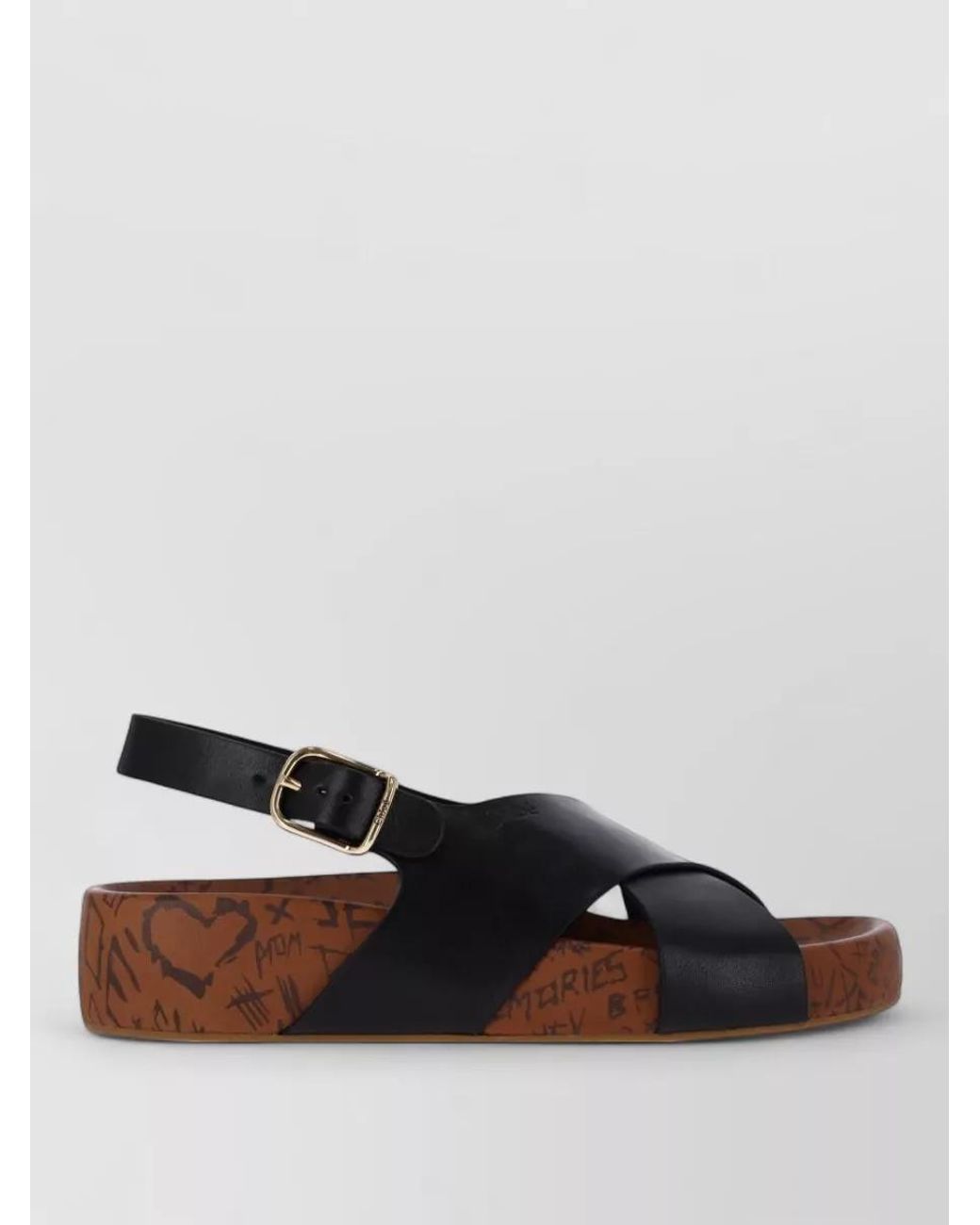 Chloé Brown Leather Mules