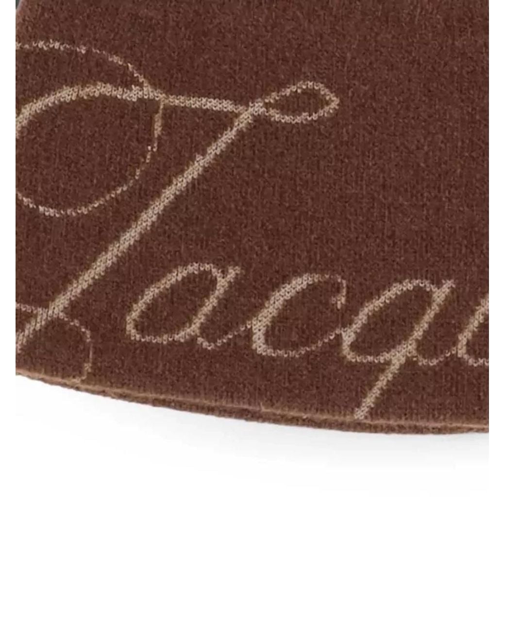 Jacquemus Brown Cashmere Wool Knit Beanie
