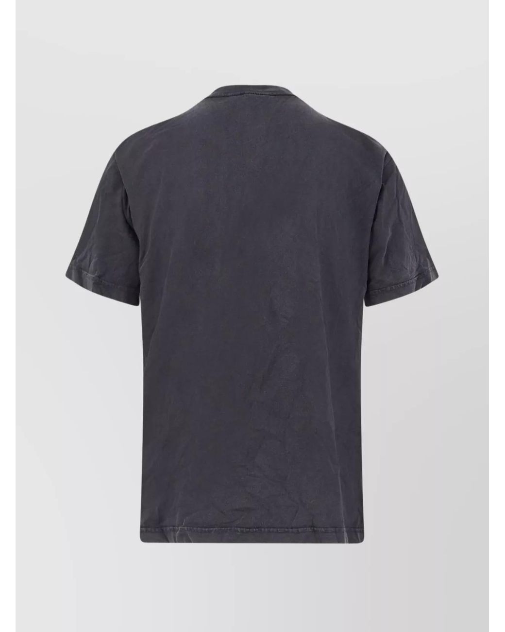 Balenciaga Gray Cotton Regular-Fit Printed T-Shirt for men