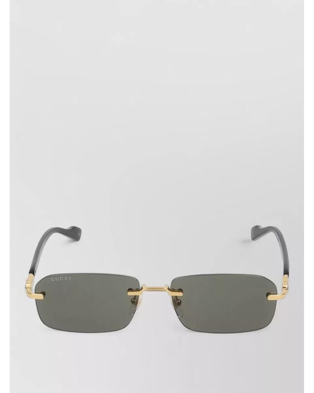 Gucci Gray Metal Sunglasses for men