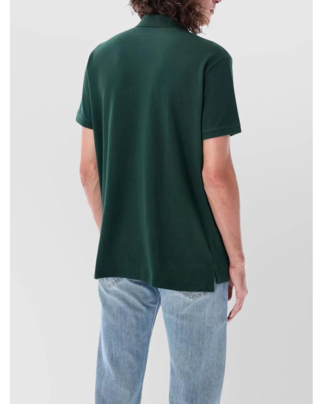 Polo Ralph Lauren Green Cotton Piqué Logo Short-Sleeve Polo Shirt for men