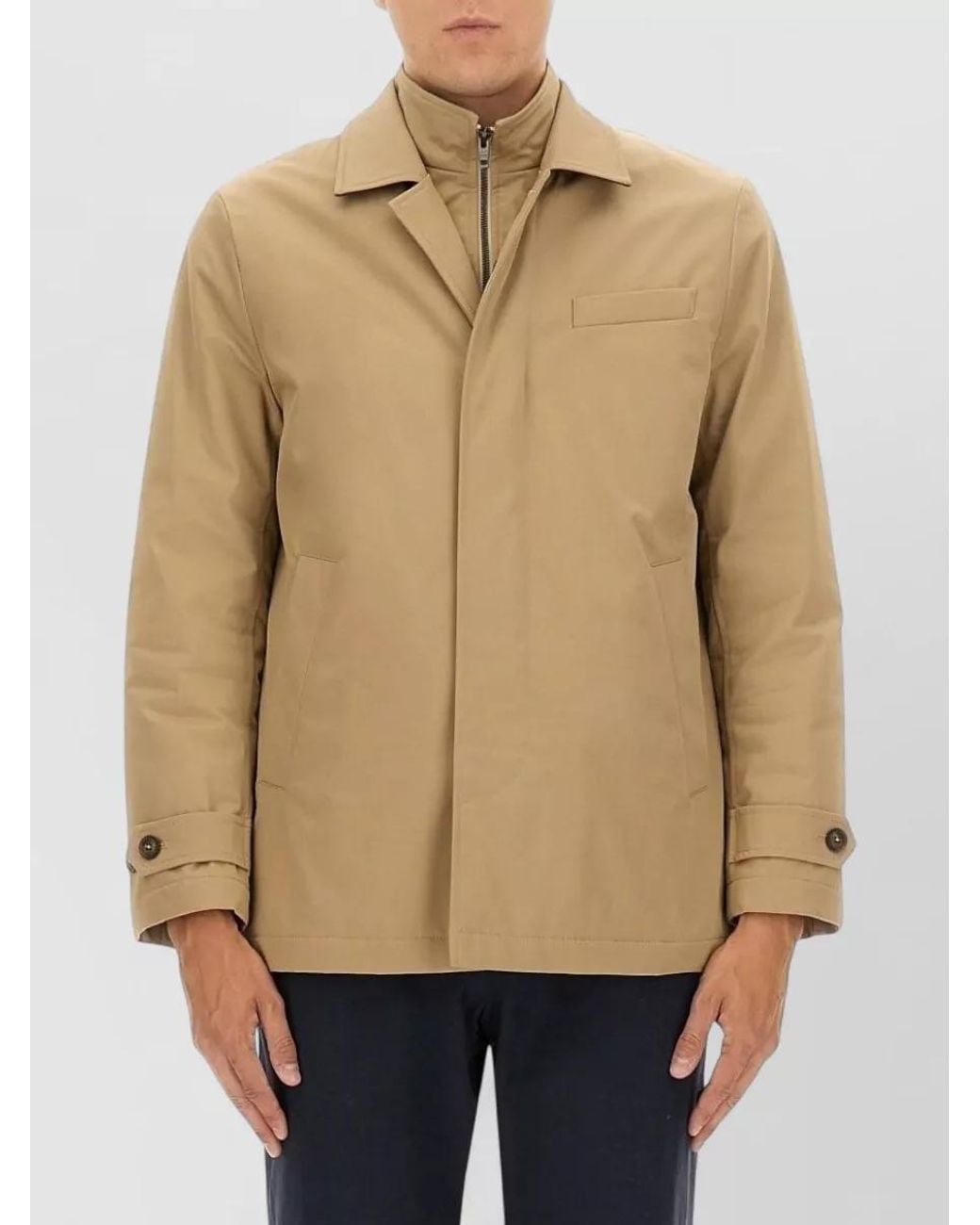 Fay Natural Double-Front Lightweight Jacket for men