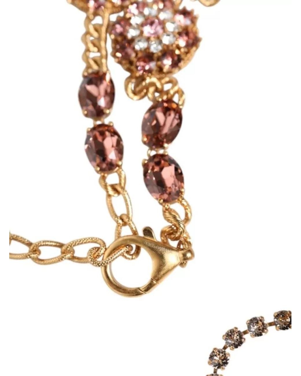 Dolce & Gabbana White Crystal Embellished Belt