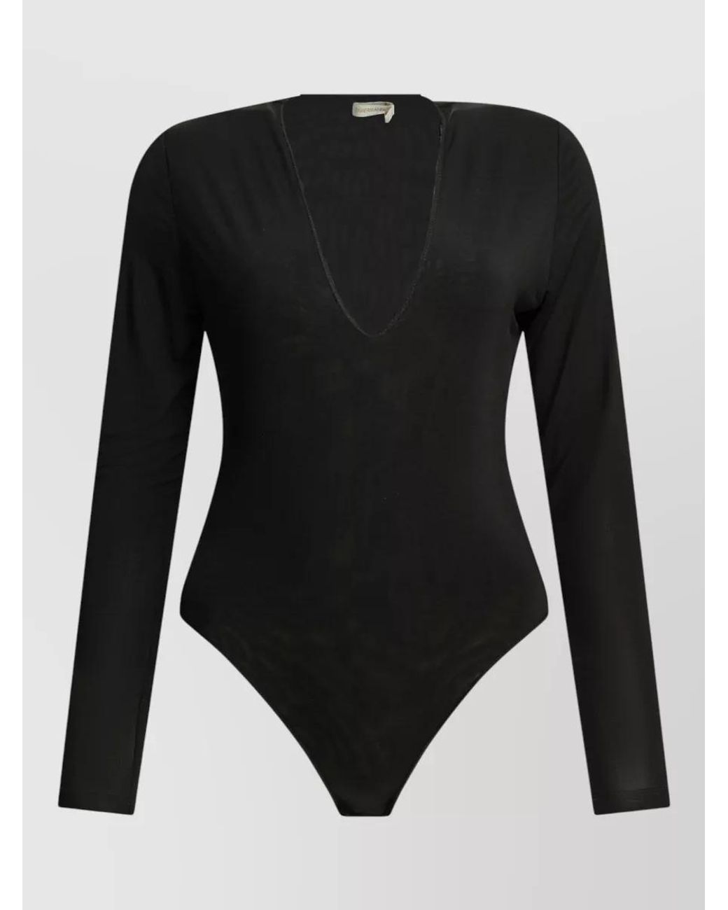 Zimmermann Black Long-Sleeve Bodysuit