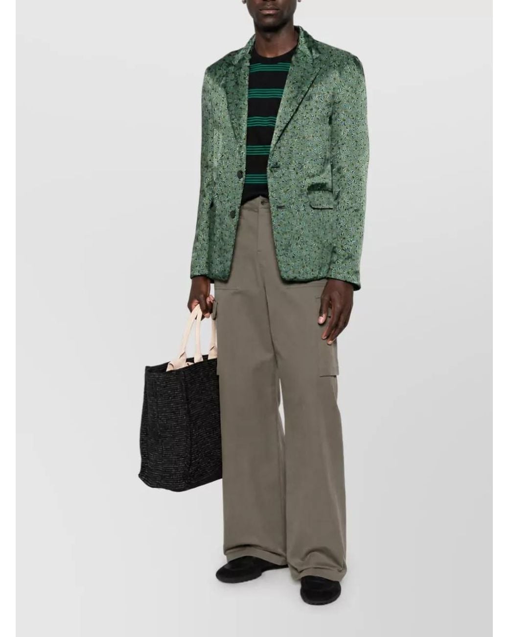 Dries Van Noten Green Suit Jacket for men