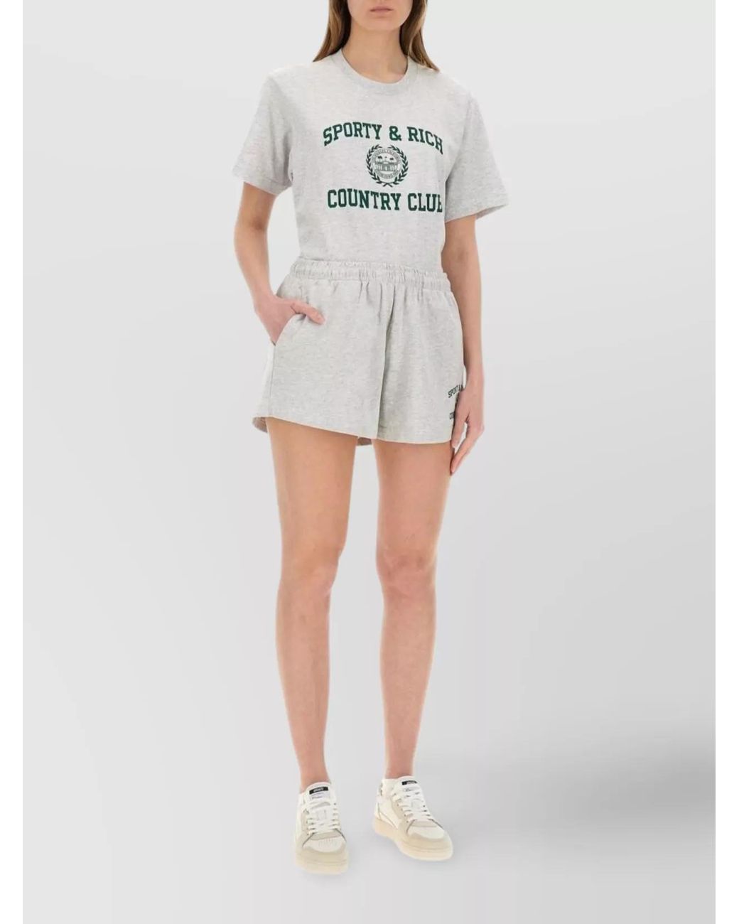 Sporty & Rich Multicolor Cotton Varsity Knee-Length Shorts