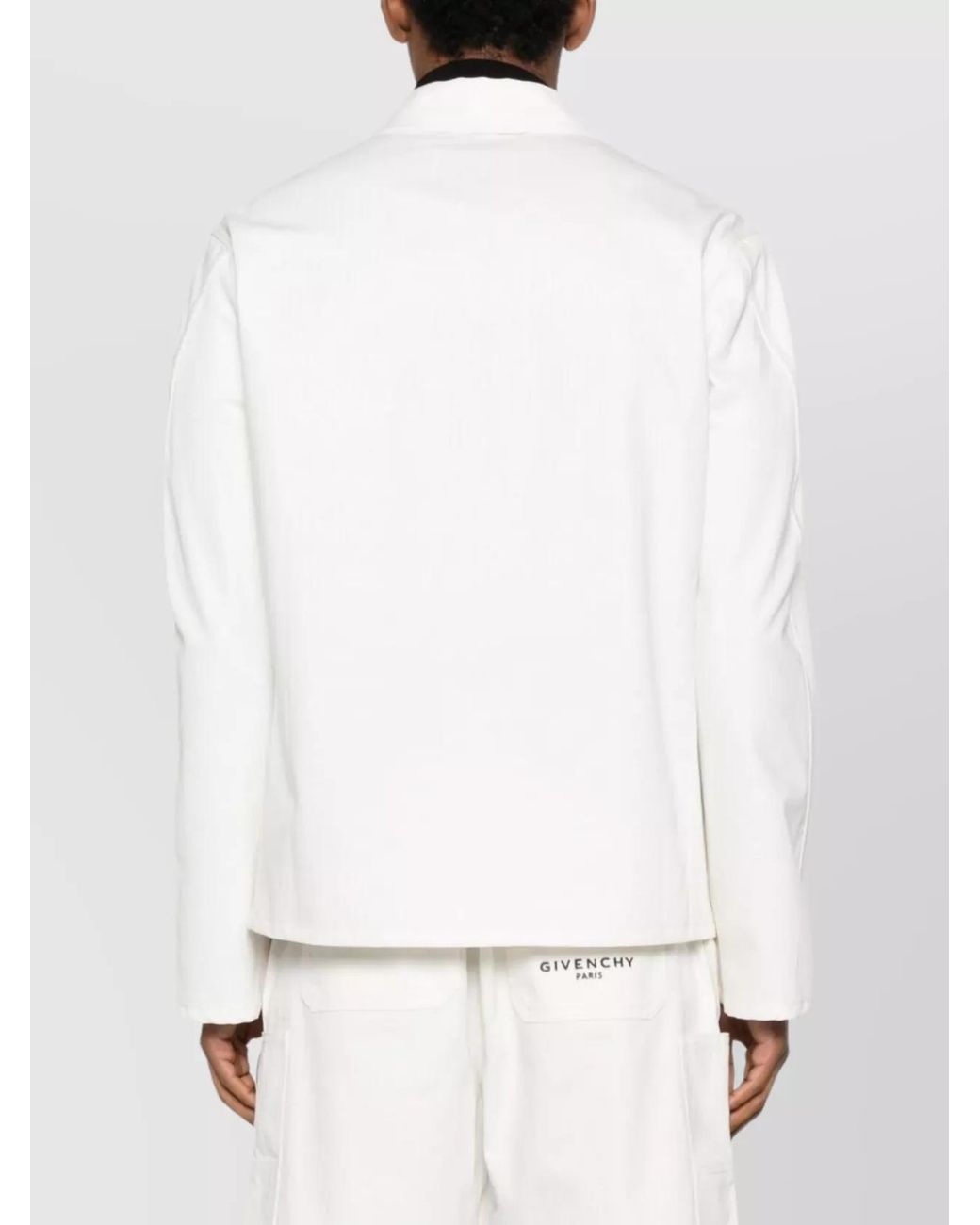 Givenchy White Denim Shirt Jacket for men
