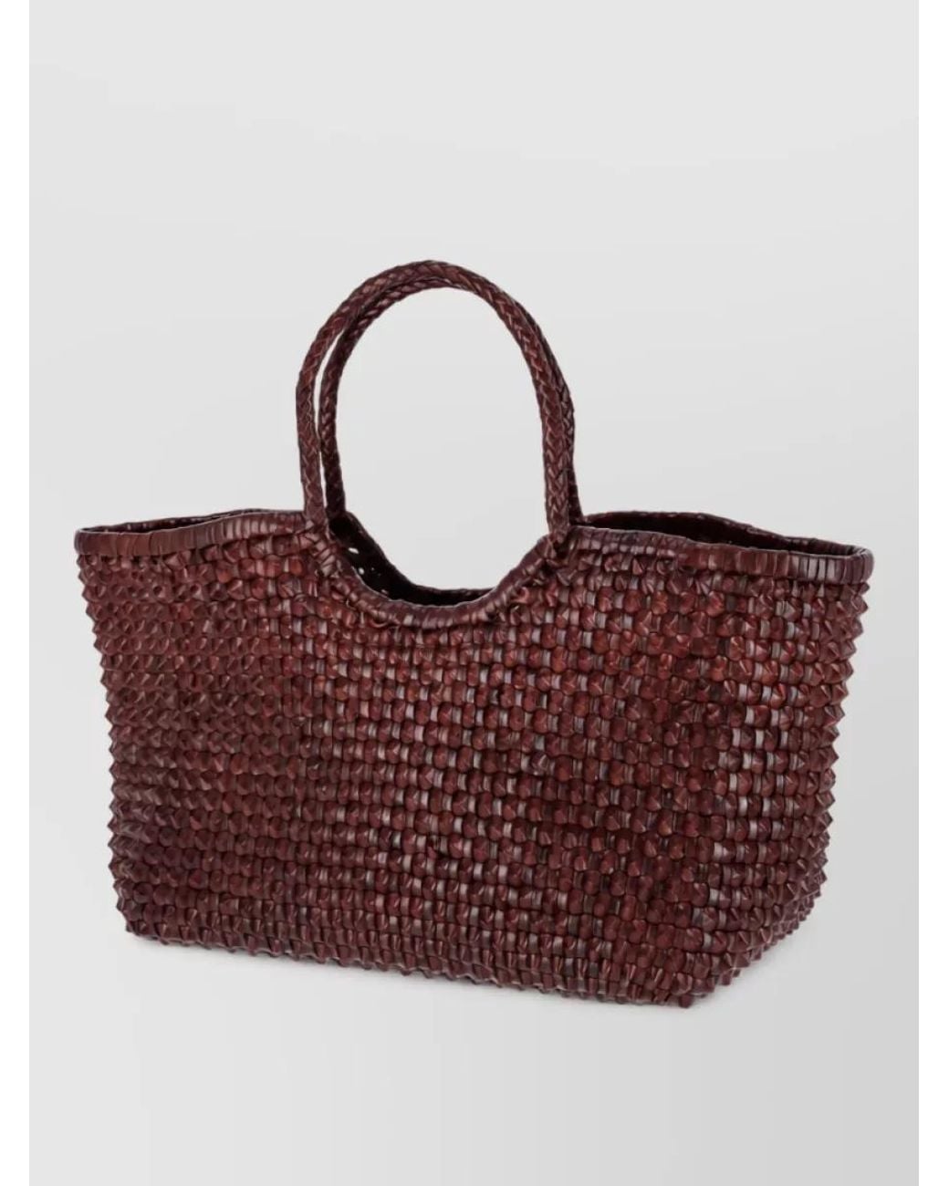Dragon Diffusion Red Nantucket Big Leather Beach Bag