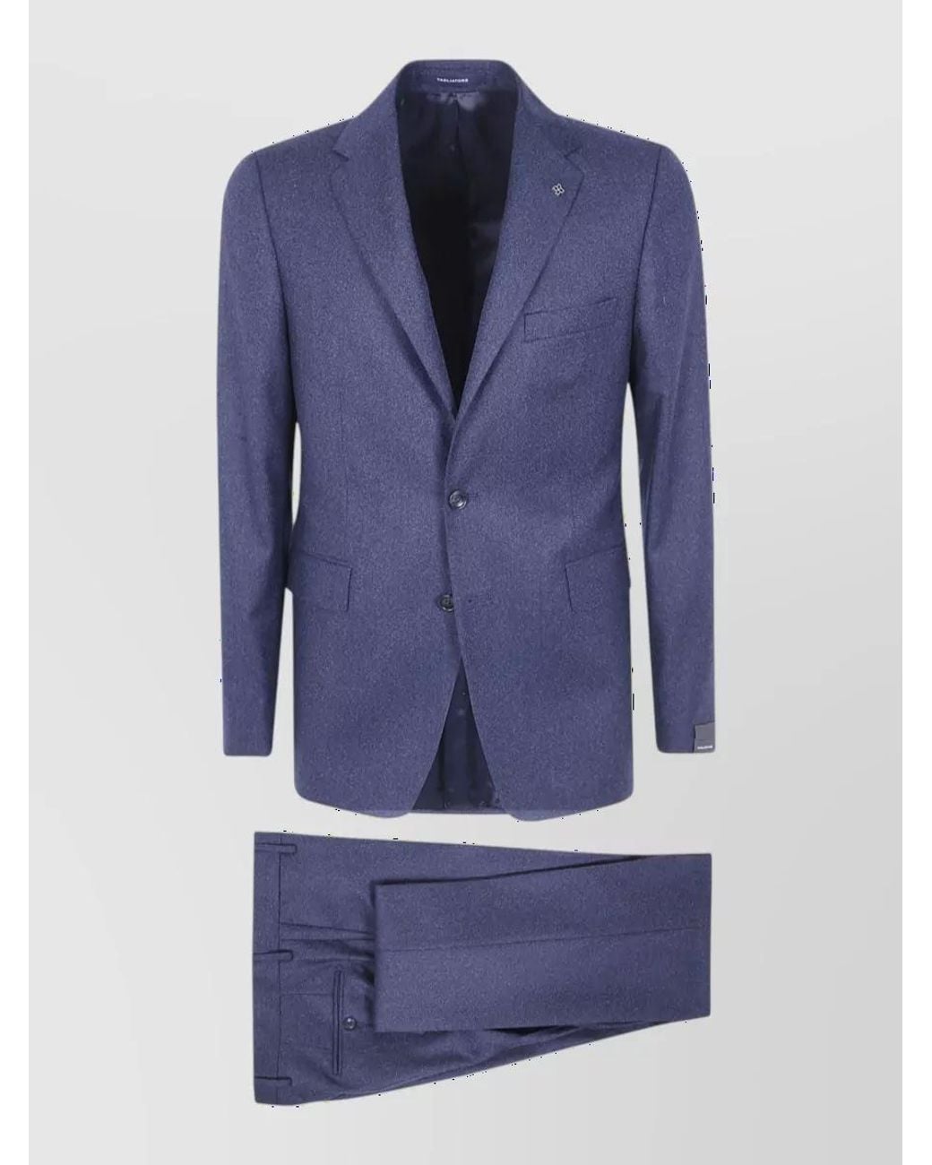 Tagliatore Blue Virgin Wool Single Breasted Tuxedo Jacket for men