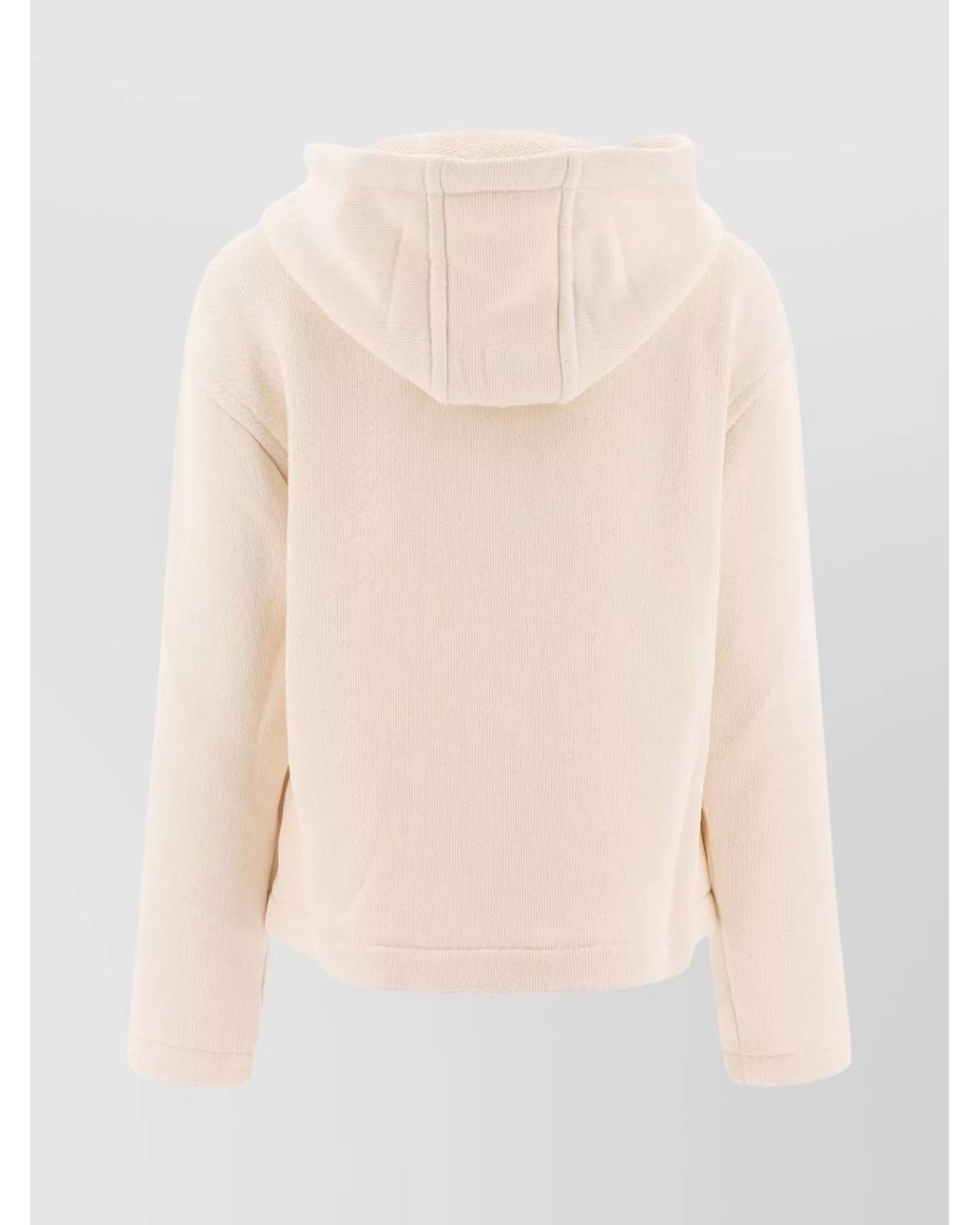 Max Mara Natural Embroidered Logo Hoodie