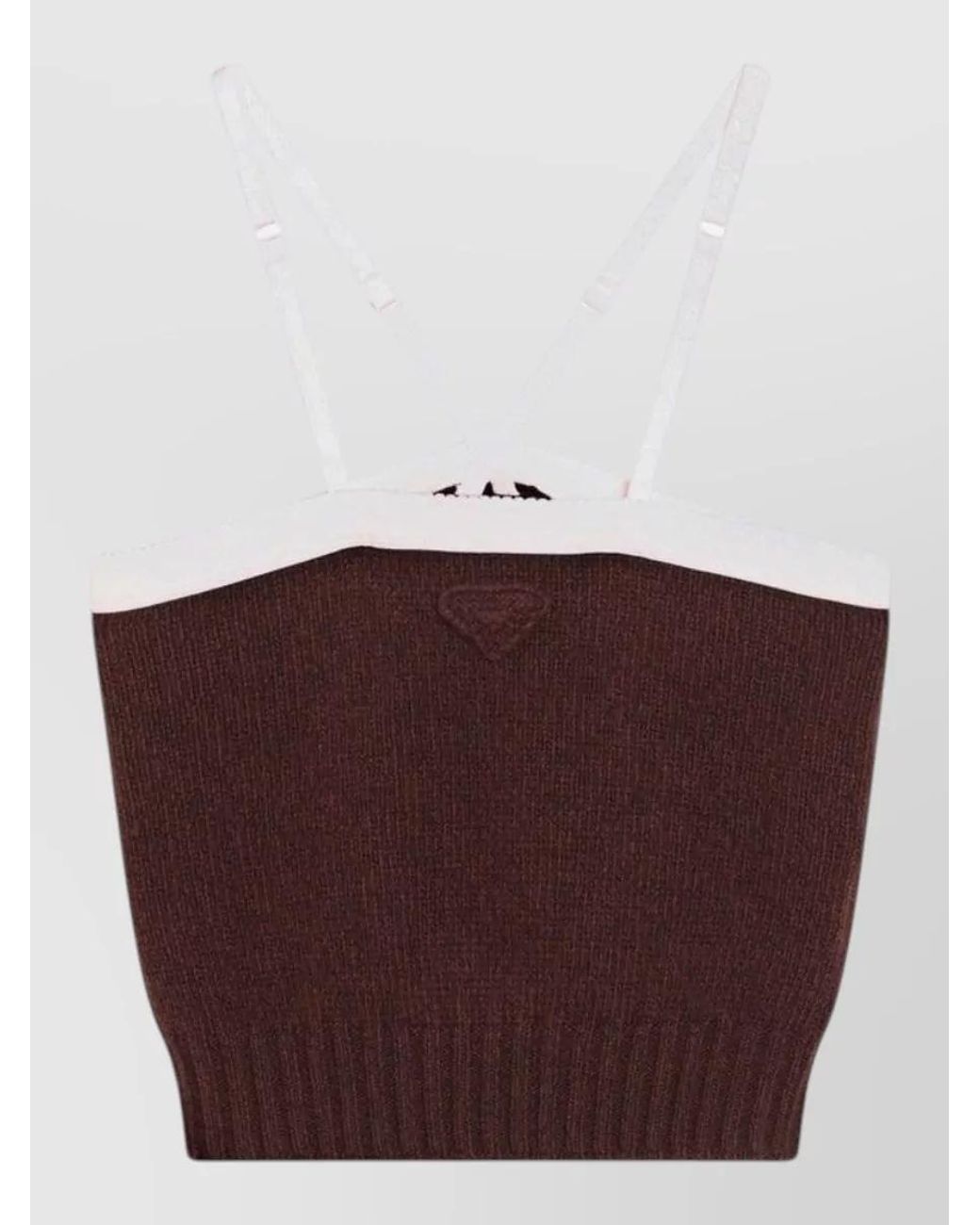 Prada Red Cashmere Wool Tank Top