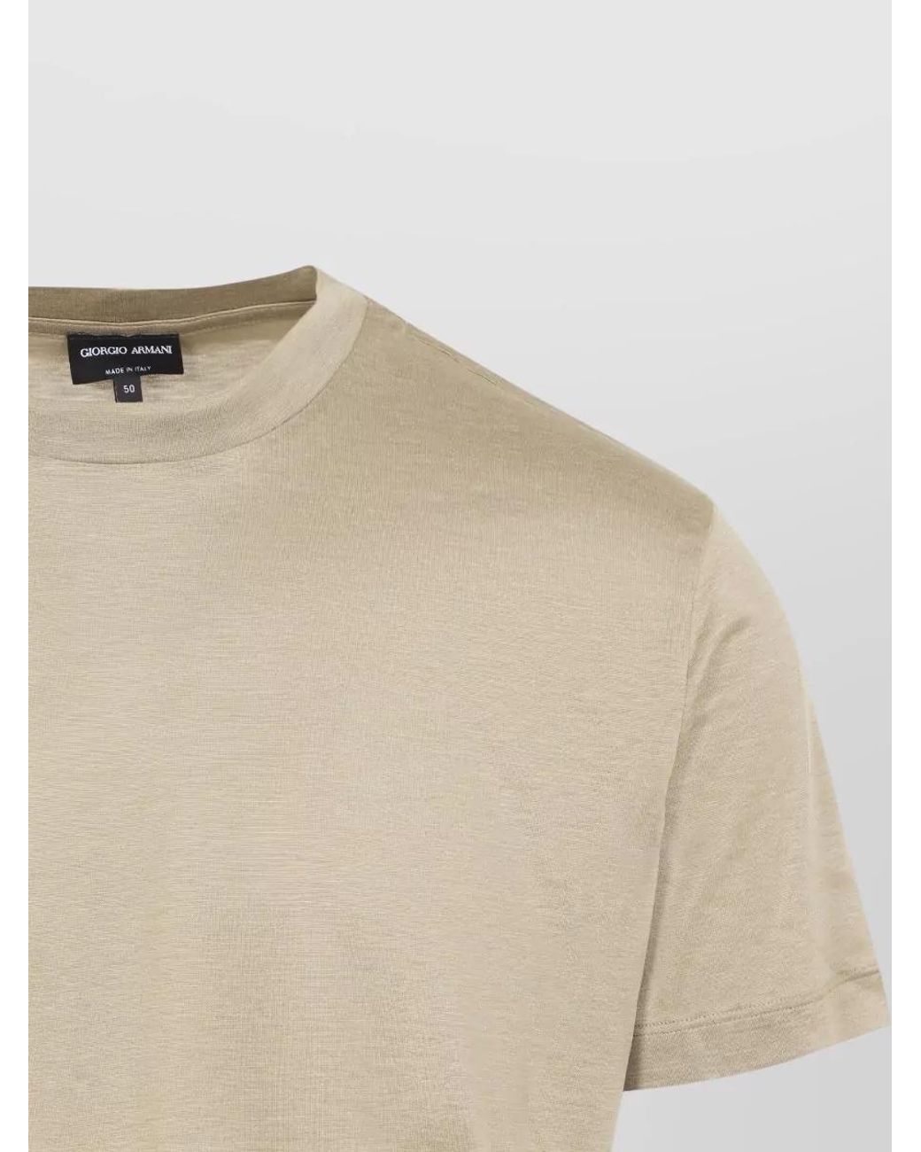 Giorgio Armani Natural Silk Regular-Fit Short-Sleeve T-Shirt for men