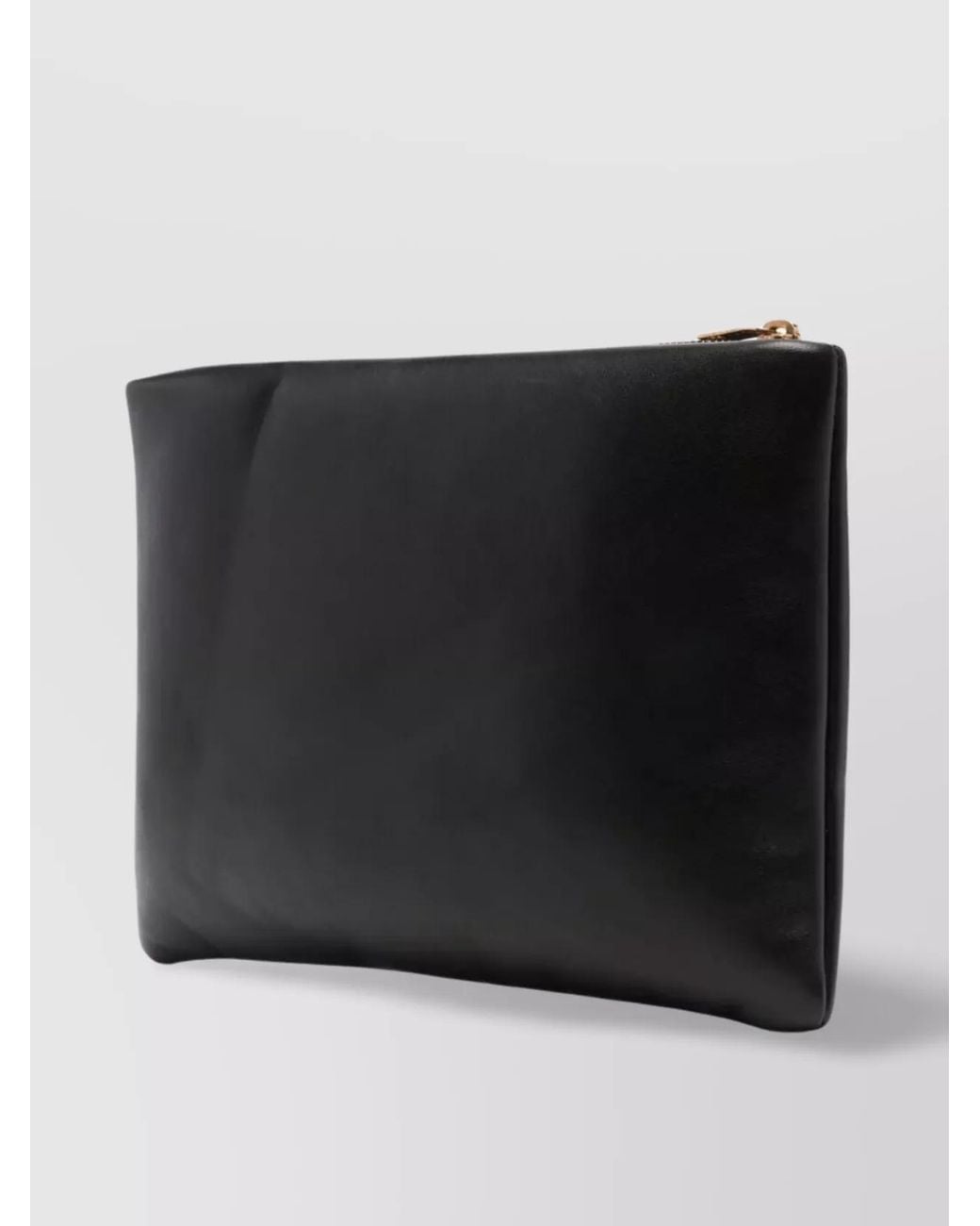 Saint Laurent Black Calypso Small Lambskin Clutch Bag