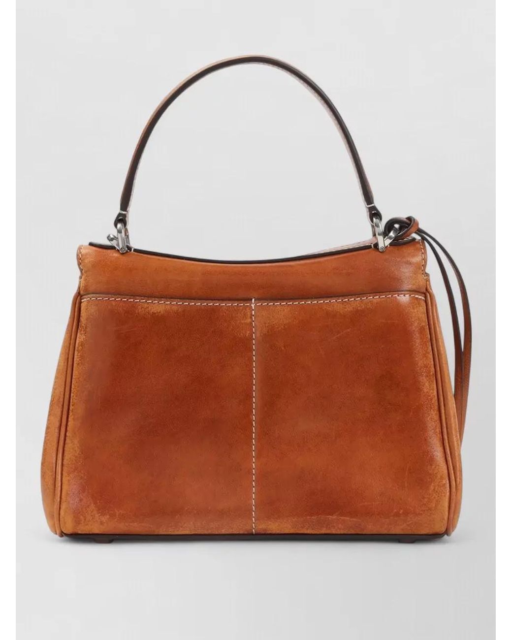 Balenciaga Brown Rodeo Mini Leather Shoulder Bag
