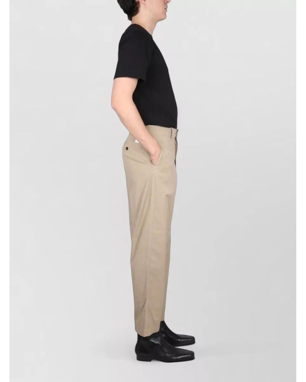 Department 5 Natural Cotton Straight-Leg Trousers for men