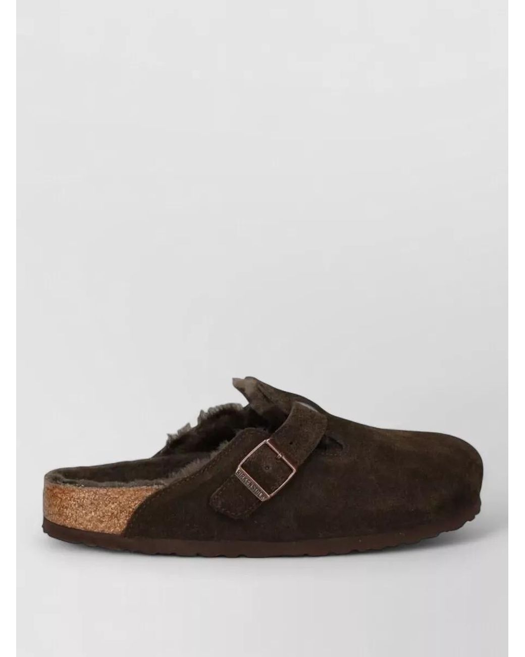 Birkenstock Brown Shearling Slippers