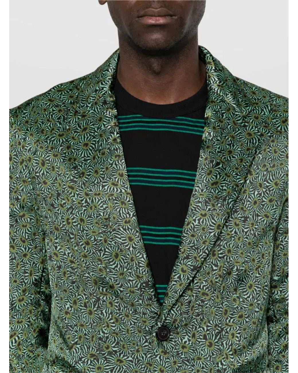 Dries Van Noten Green Suit Jacket for men
