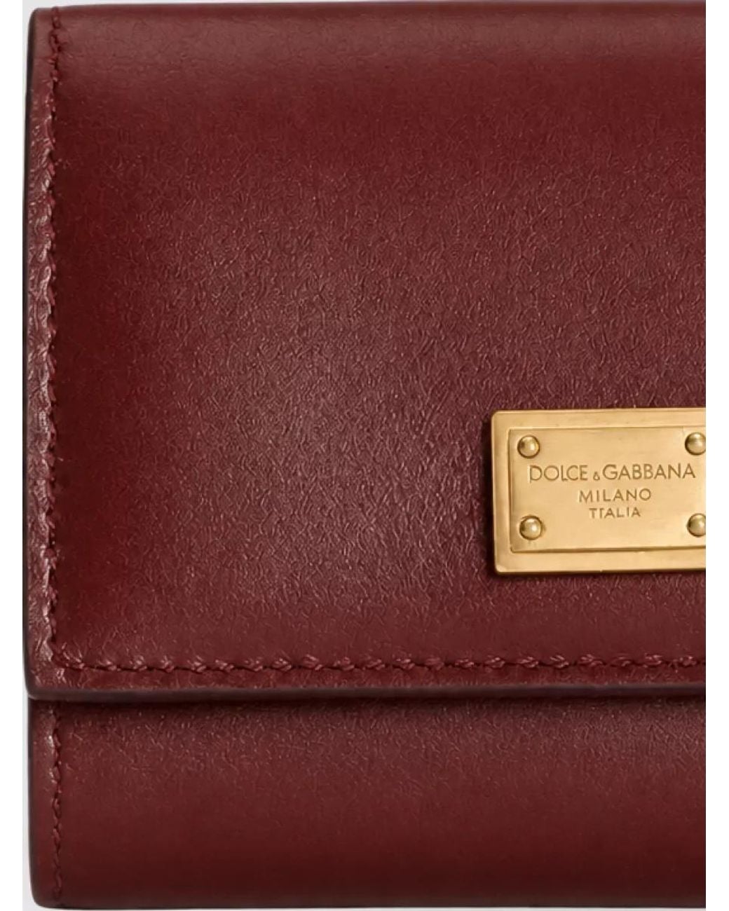 Dolce & Gabbana Purple Leather Purse
