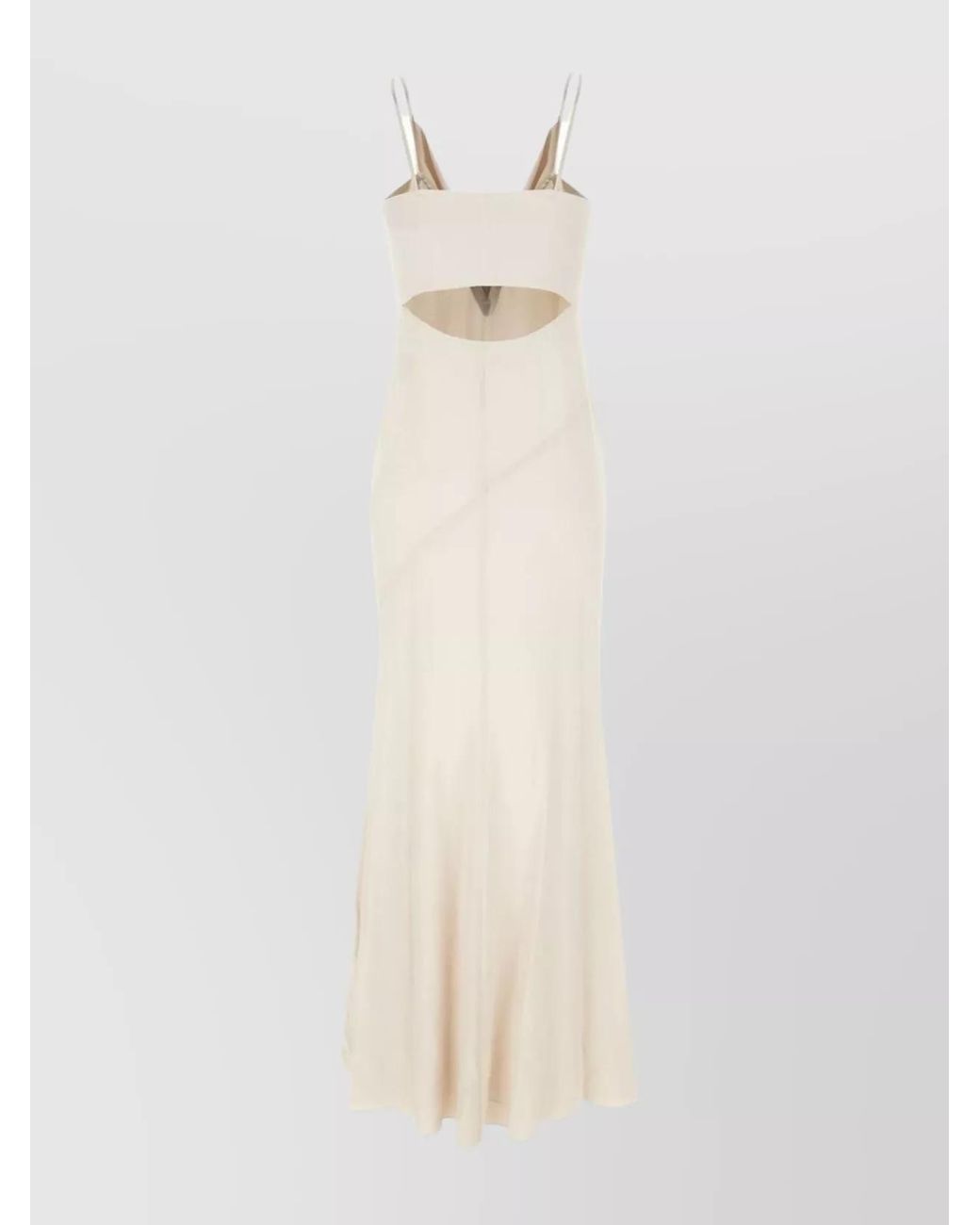 Isabel Marant White Silk Blend Cutout Maxi Slip Dress