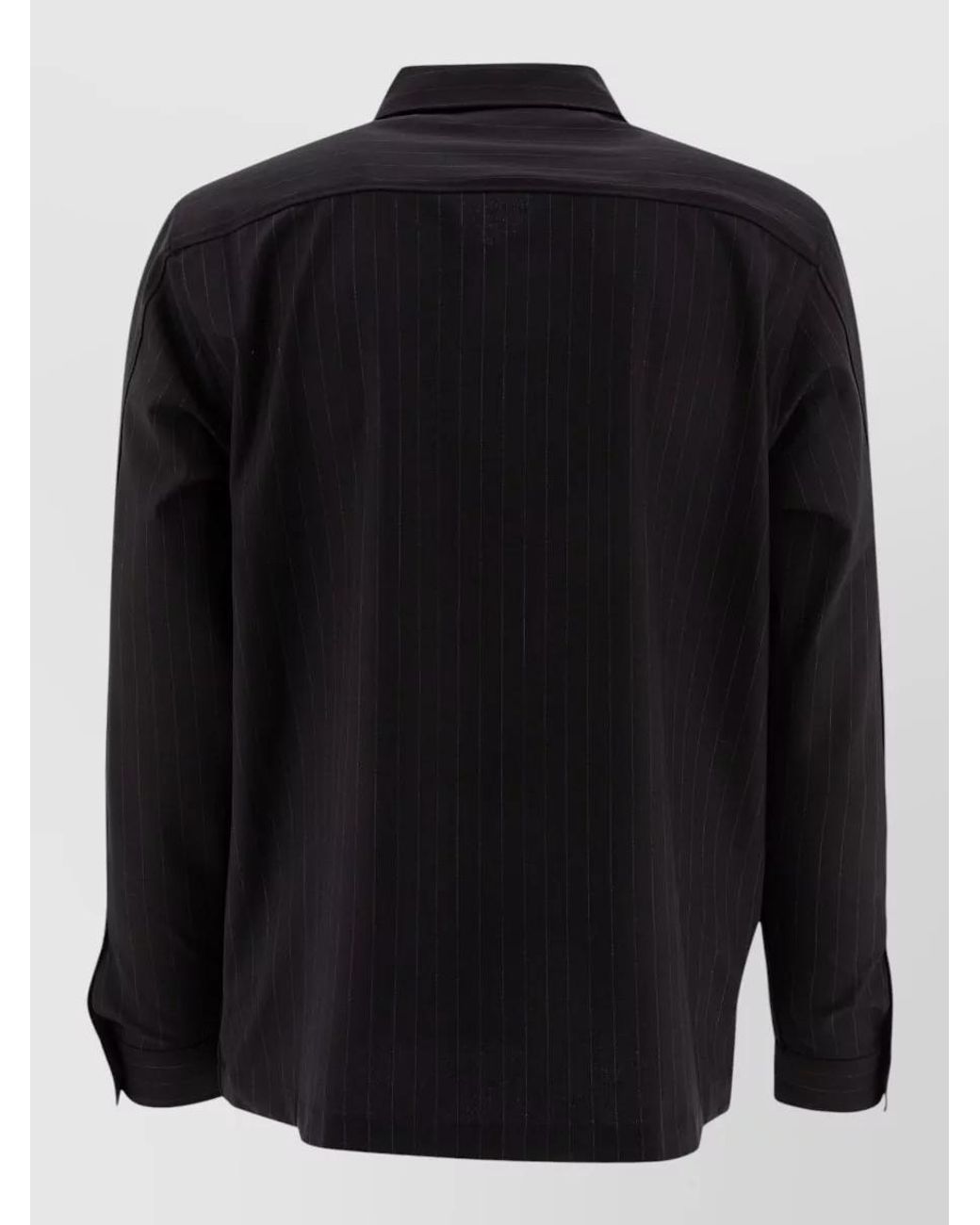 NN07 Black Striped Shirt Jacket for men