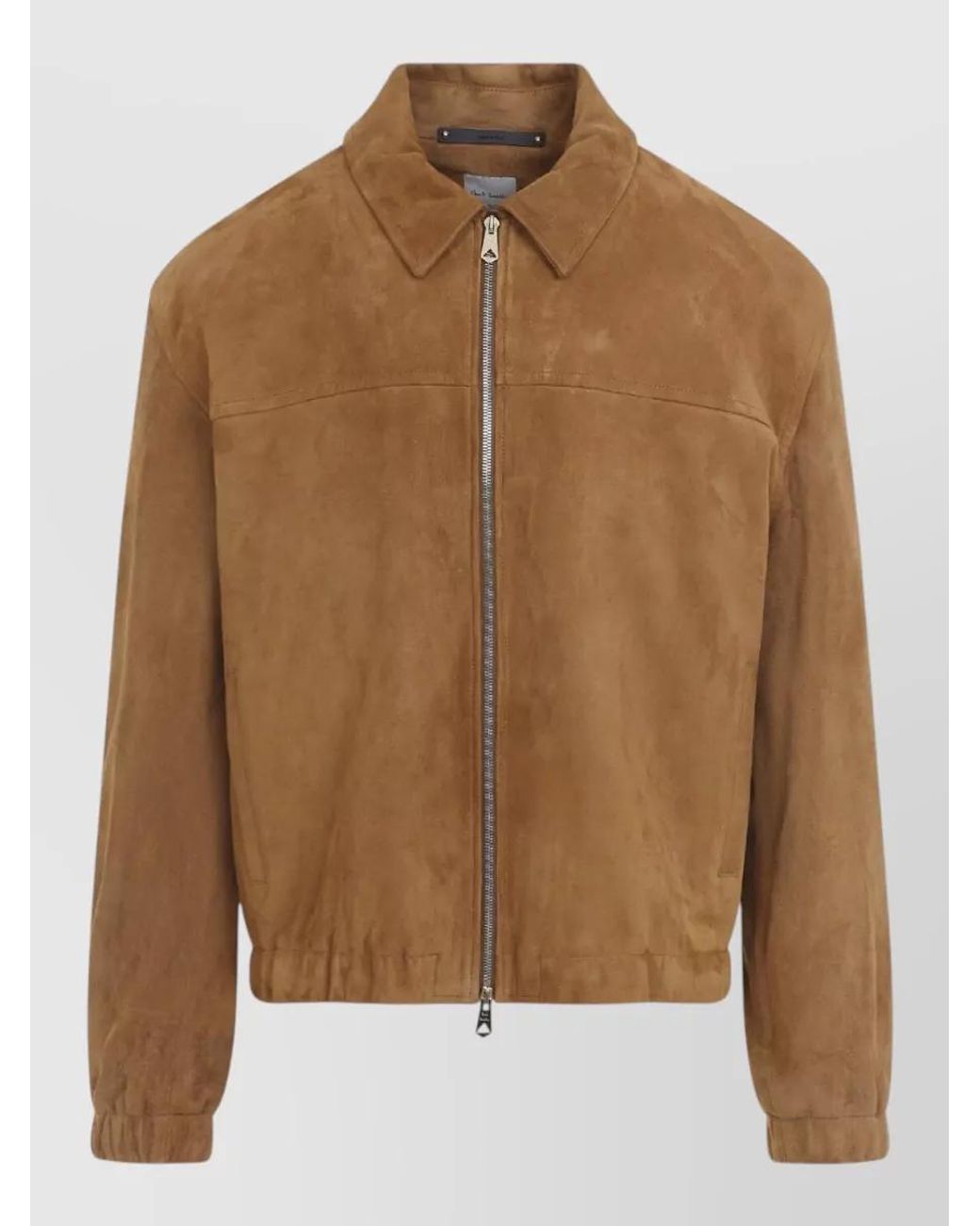 Paul Smith Brown Oversized Leather Jacket for men