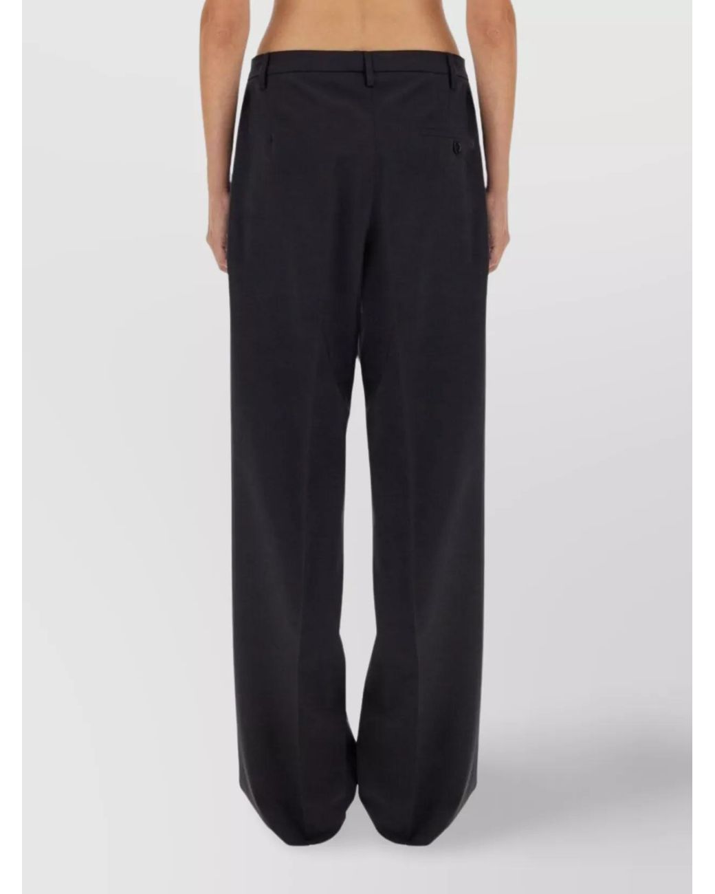 Aspesi Blue Regular-Fit Wide-Leg Trousers