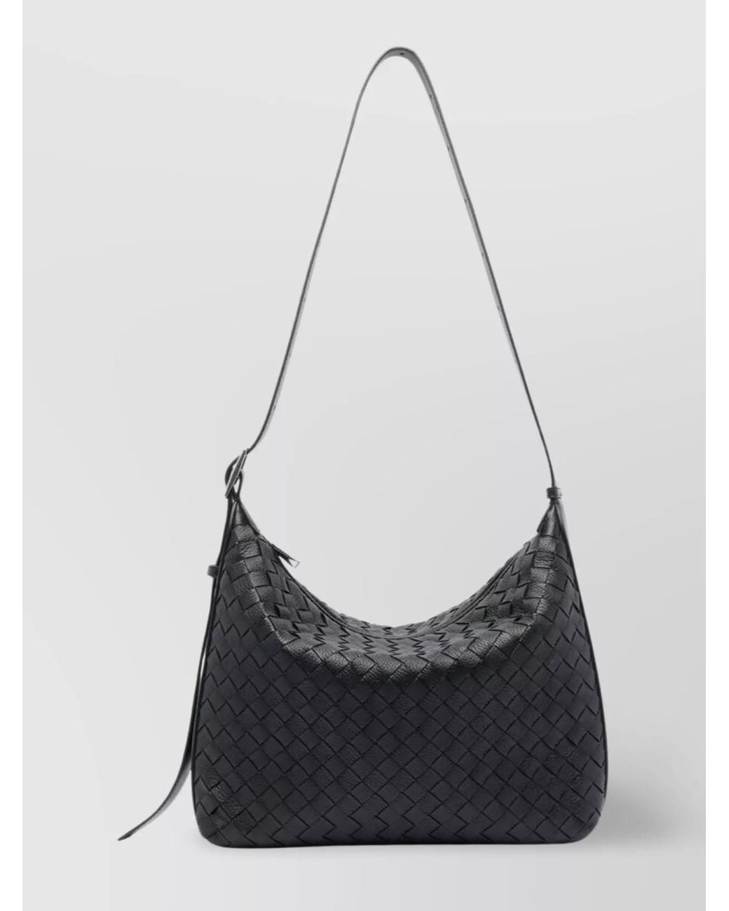 Bottega Veneta Rectangular Soft Woven Adaptable Shoulder Bag in Black ...