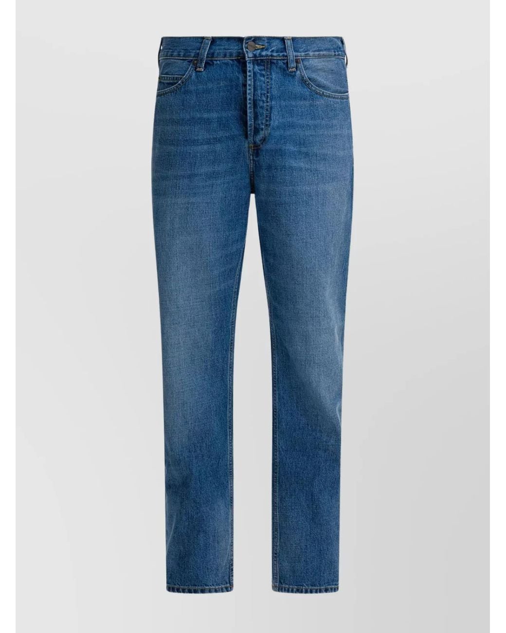 Carhartt Blue Denim Straight-Leg Jeans for men