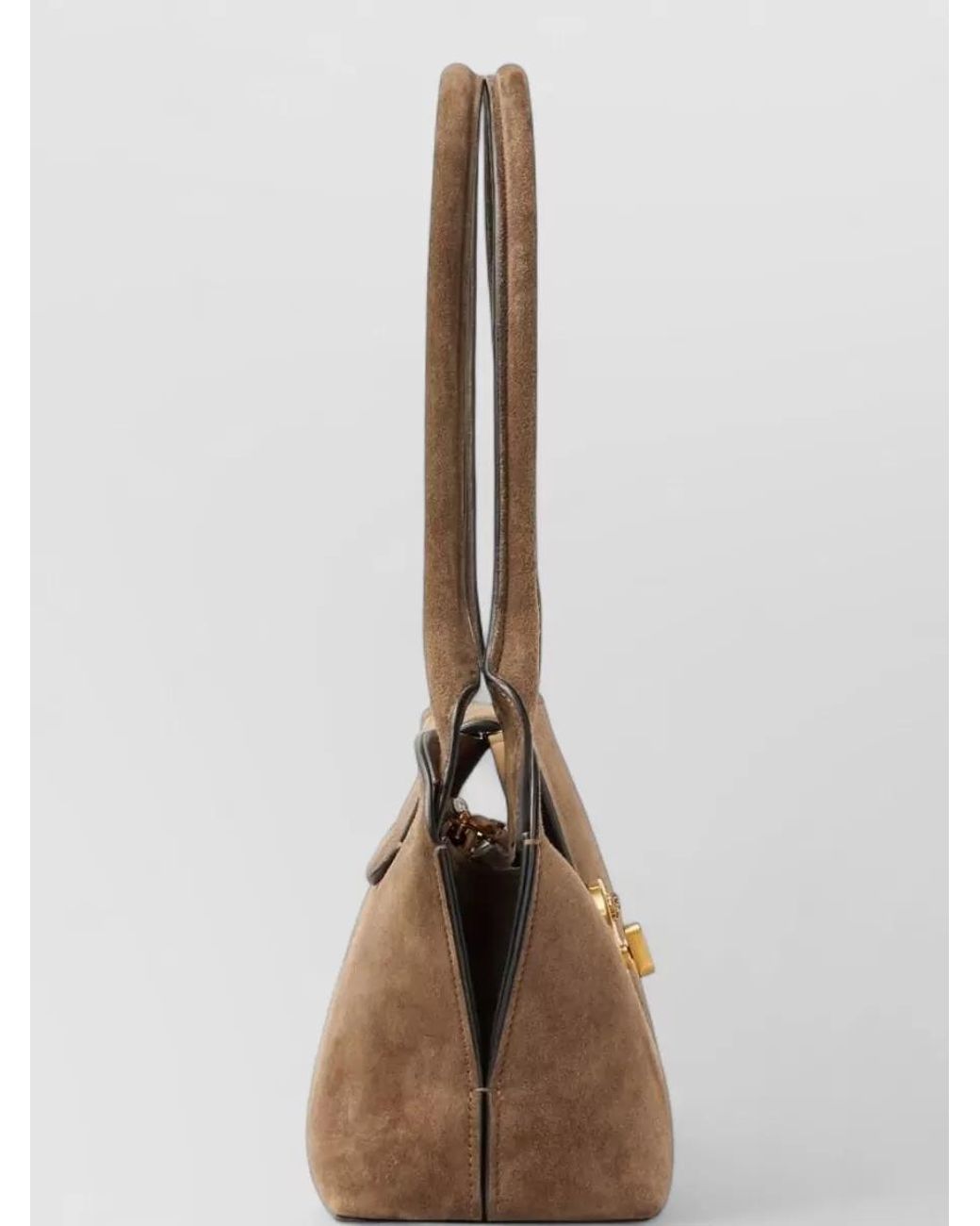 Versace Brown Na Leather Shoulder Bag