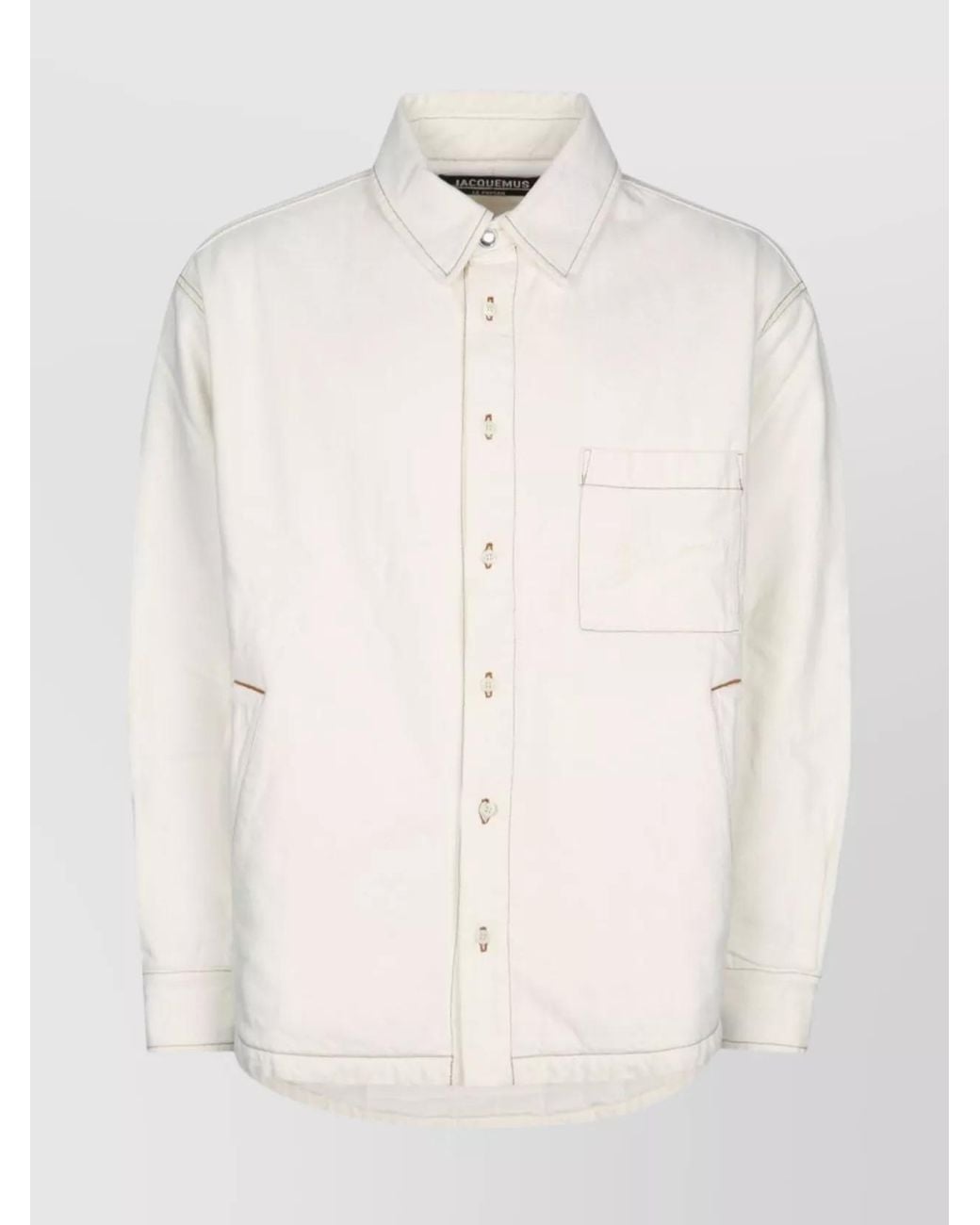 Jacquemus Natural Cotton Shirt for men