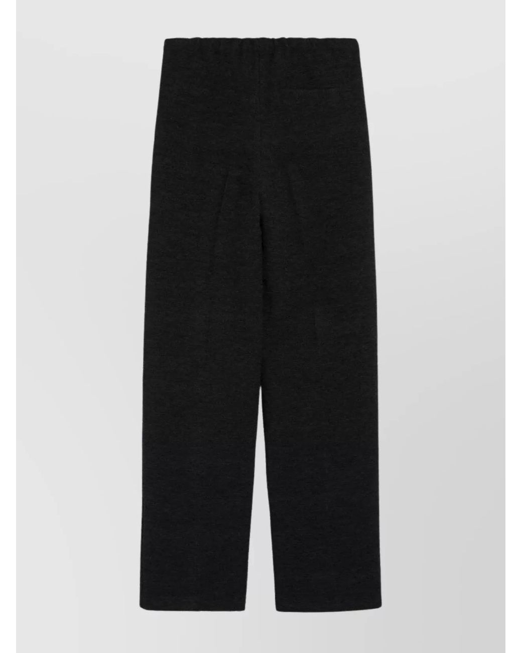 Loulou de Saison Black Bouclé Straight Trousers