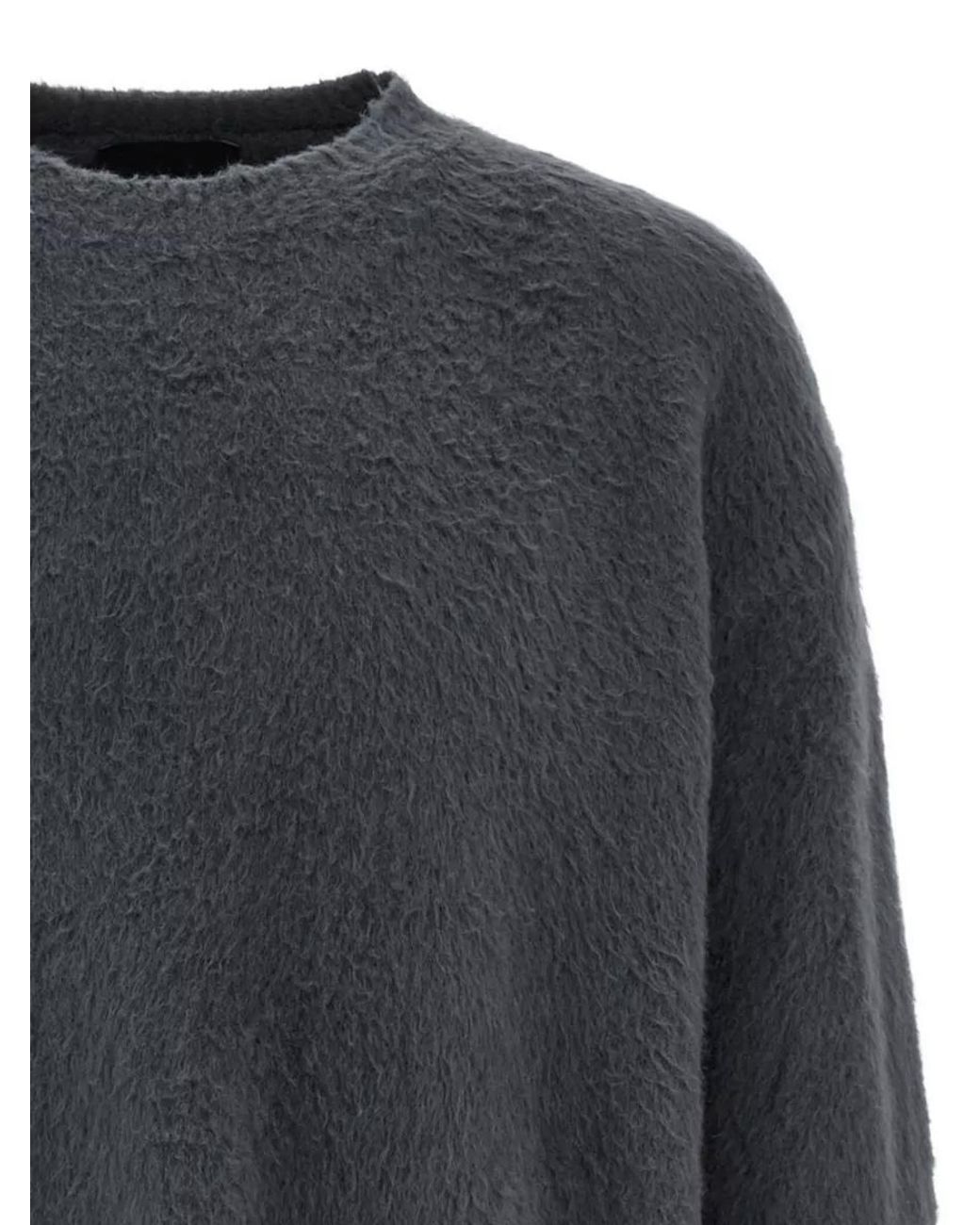 Roberto Collina Gray Cotton Jumper for men