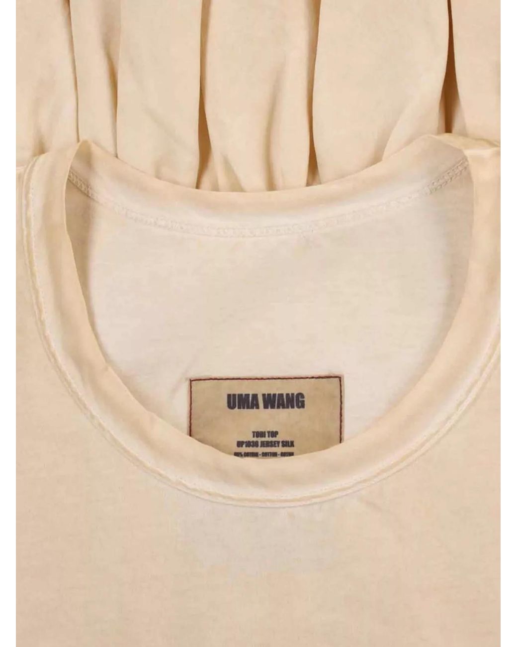 Uma Wang Natural Short-Sleeve T-Shirt