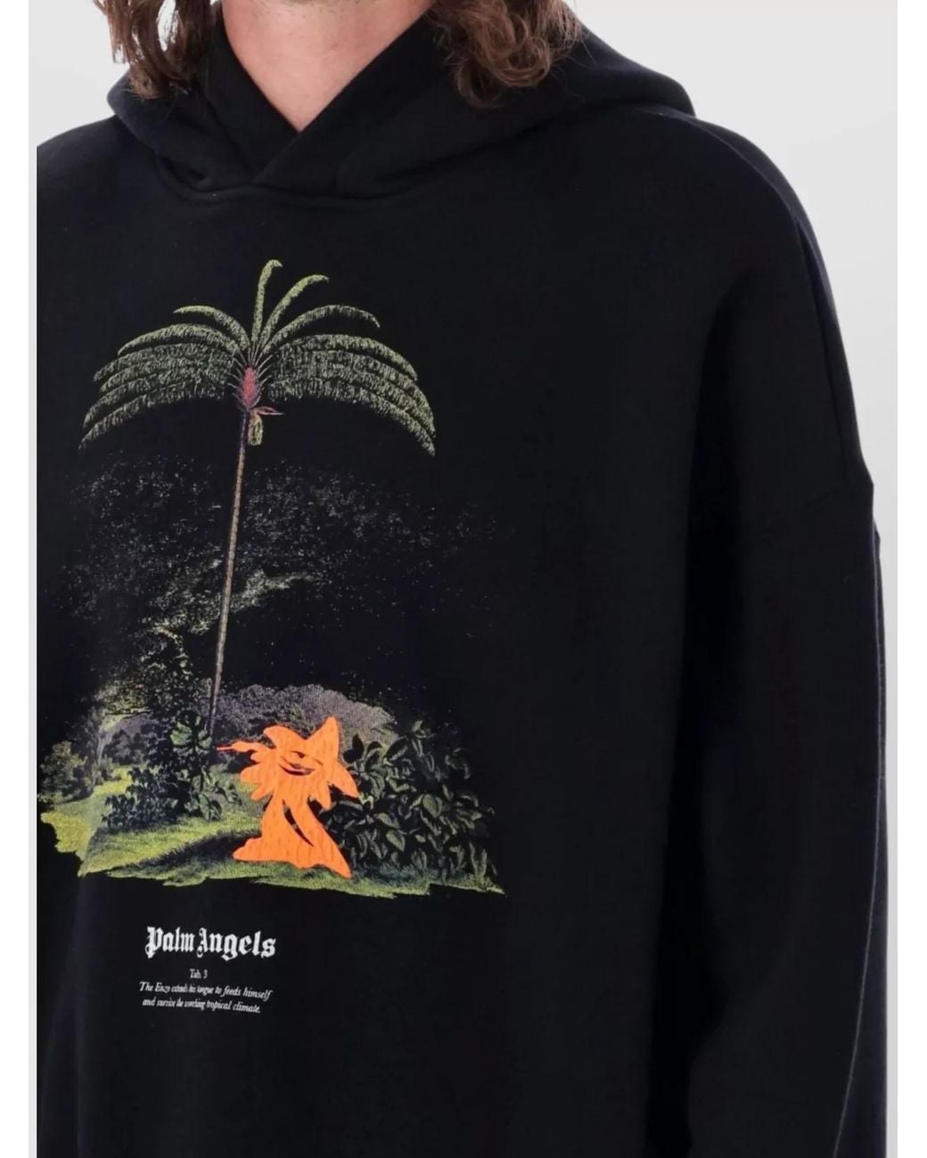 Palm Angels Blue Regular-Fit Hoodie for men