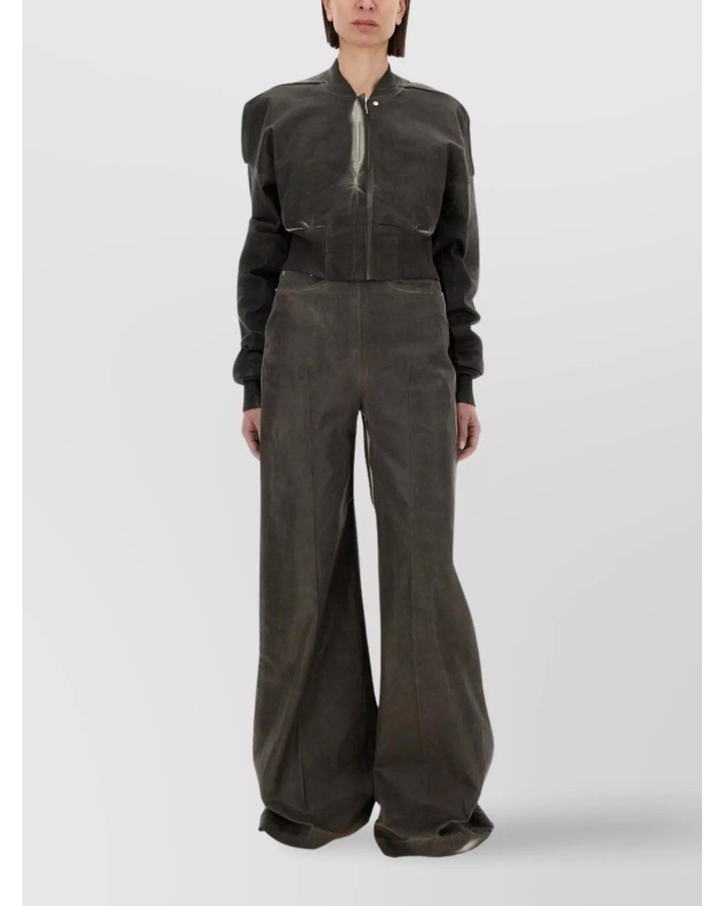 Rick Owens Multicolor Denim Wide-Leg Trousers
