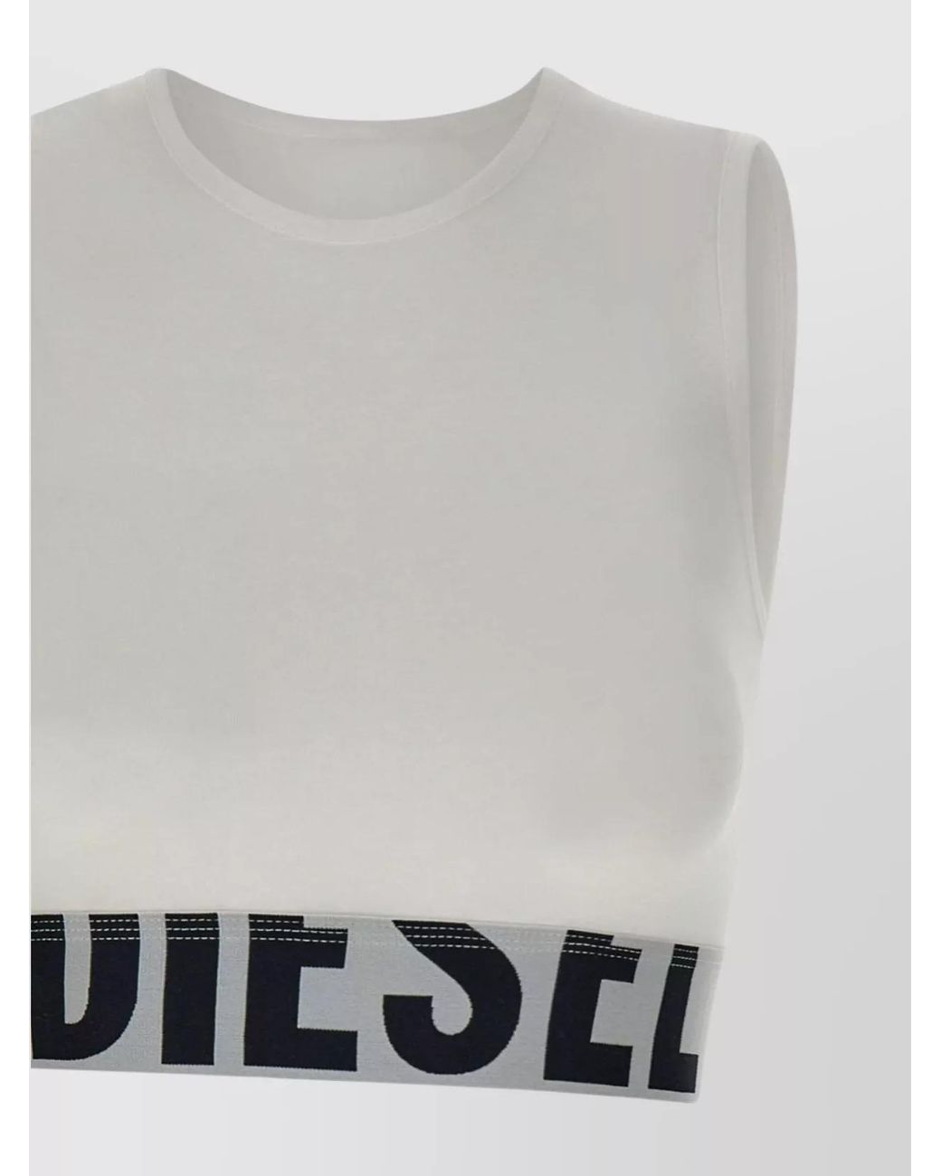 DIESEL Gray 'Ada' Crew Neck Top