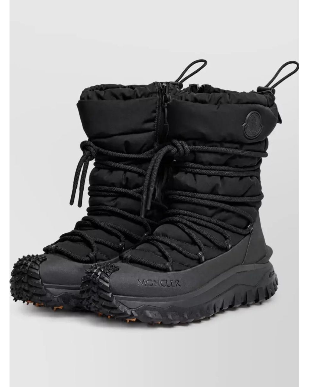 Moncler Black Trailgrip Apres High Snow Boots
