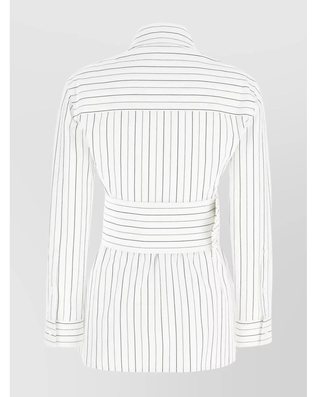 Burberry White Striped Shirt