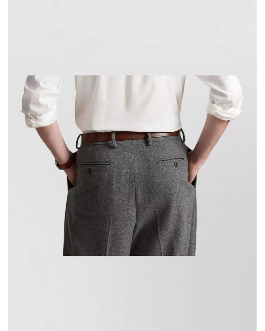 Polo Ralph Lauren White Wool Polo Shirt for men