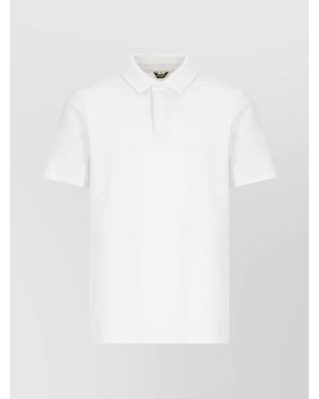 K-Way White Collared Shirt Short Sleeves for men
