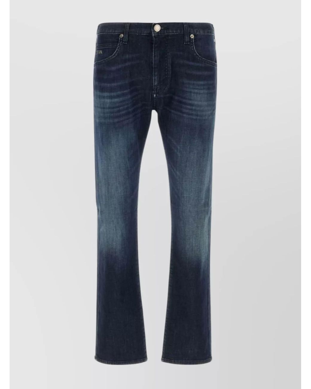 Emporio Armani Blue Denim Straight-Leg Jeans for men